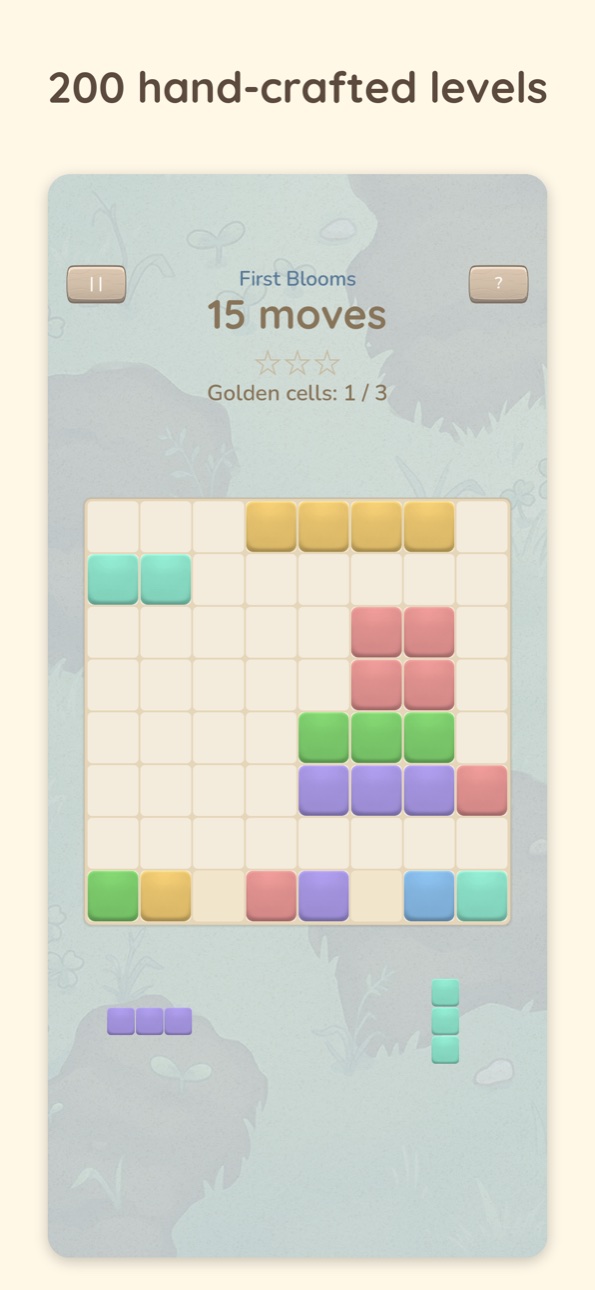 Cozy Block Garden levels — enlarge